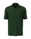 Koszulka Polo Meska Klasyczna Bawelniana S9060 - Bottle Green
