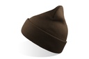 Czapka Beanie z Mankietem Przetworzony Poliester AT125 - Brown