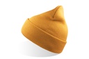 Czapka Beanie z Mankietem Przetworzony Poliester AT125 - Gold Yellow