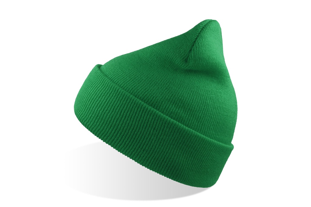 Czapka Beanie z Mankietem Przetworzony Poliester AT125 - Green