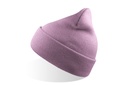 Czapka Beanie z Mankietem Przetworzony Poliester AT125 - Lilac