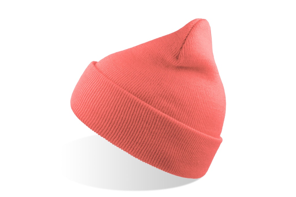 Czapka Beanie z Mankietem Przetworzony Poliester AT125 - Rose