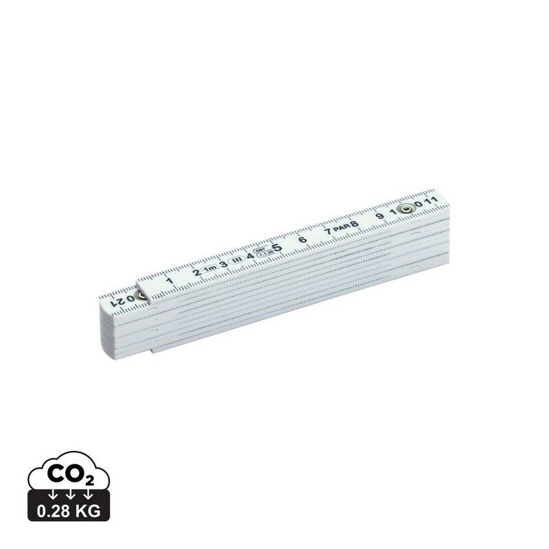Miara 1m, skladana P6207H-E - bialy