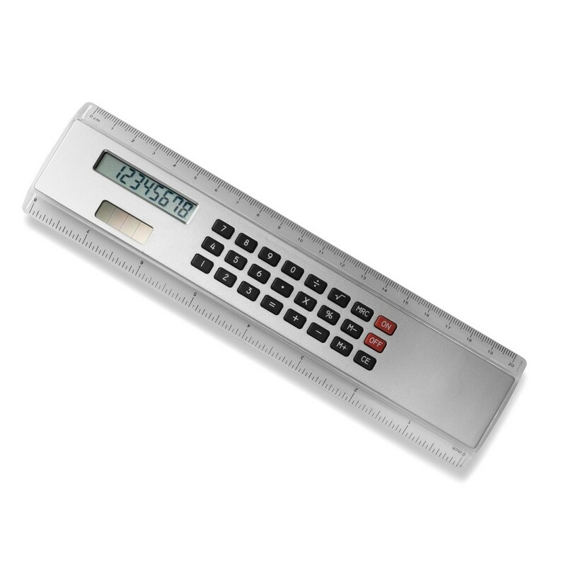 Linijka, kalkulator V3030-32 - srebrny