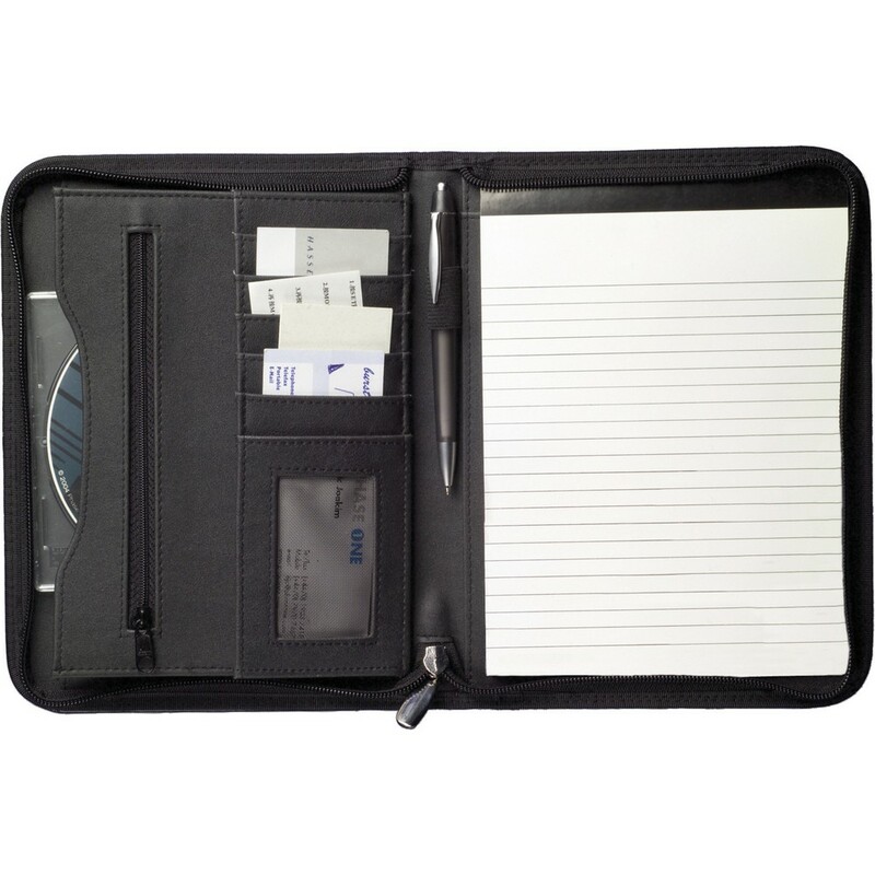 Teczka konferencyjna A5 z notatnikiem V2309-03 - czarny