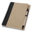 Notatnik ok. A5 z długopisem | Salvatore V2389-03 - czarny