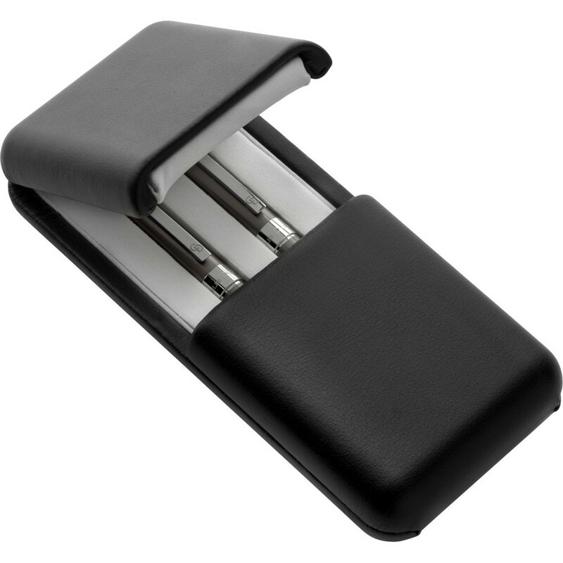 Zestaw piśmienniczy Charles Dickens®, długopis i pióro kulkowe V1418-19 - szary