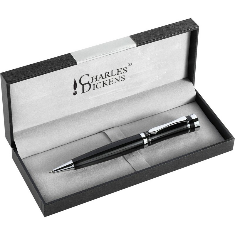 Dlugopis Charles Dickens® w pudelku V1104-03 - czarny