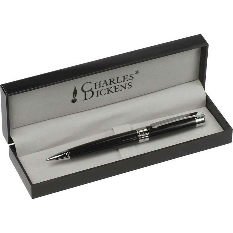 Dlugopis Charles Dickens® w pudelku V1416-03 - czarny