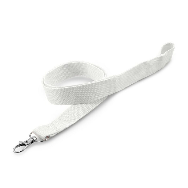 Smycz reklamowa V4779-02 - bialy