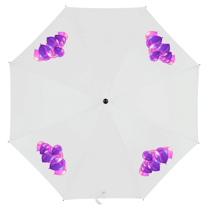 Parasol manualny, skladany V4215-02 - bialy