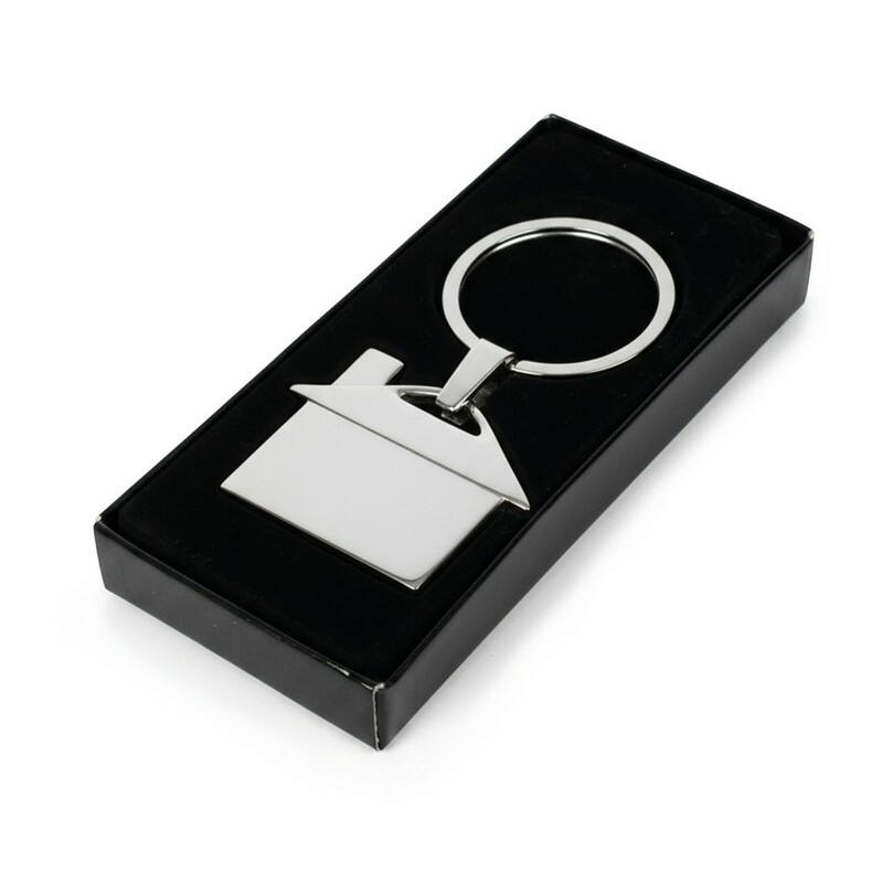 Brelok do kluczy "domek" | Alice V2084-32 - srebrny