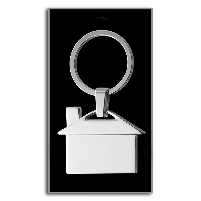 Brelok do kluczy "domek" V2084/A-32 - srebrny