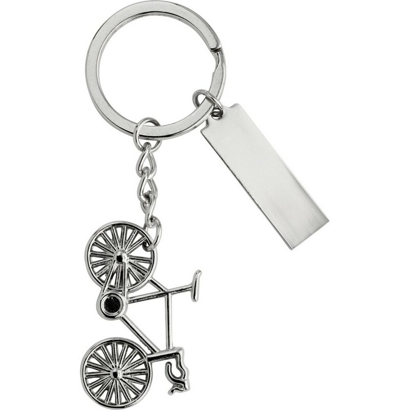 Brelok do kluczy "rower" V4949-32 - srebrny