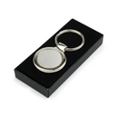 Okrągły brelok do kluczy | Lisa V2033-32 - srebrny