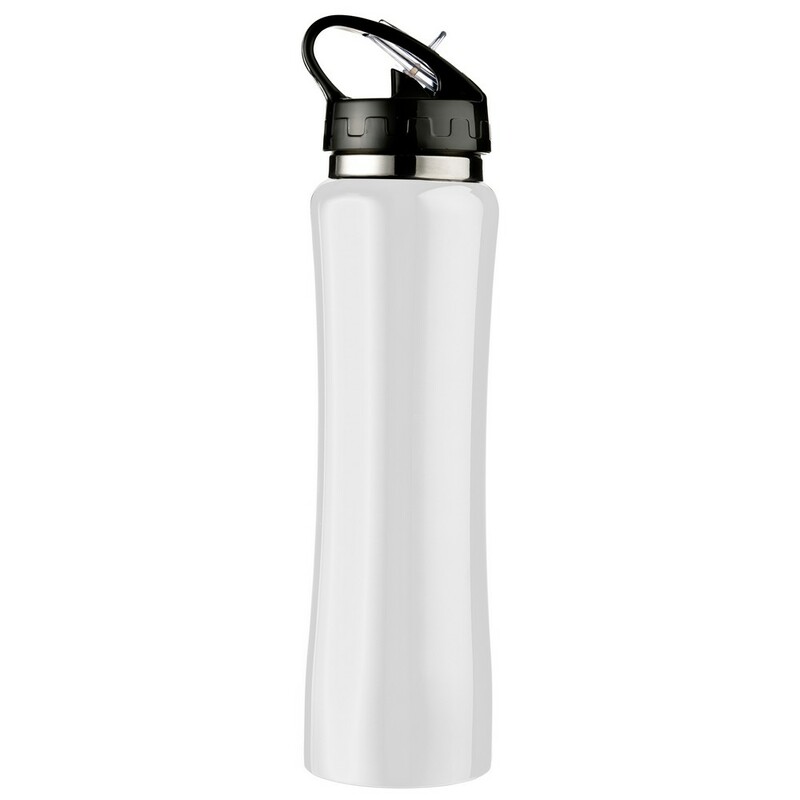 Butelka termiczna 500 ml ze slomka V8467-02 - bialy