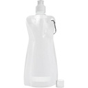 Składany bidon 420 ml z karabińczykiem V6503-02 - biały