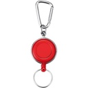 Ski pass, rozciagany przewod ok. 60 cm V6403-05 - czerwony