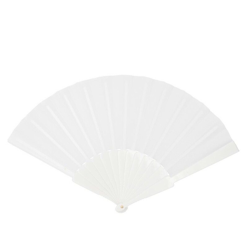 Wachlarz V8654-02 - bialy