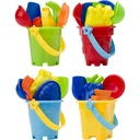 Zestaw plazowy, wiaderko V8649-99 - wielokolorowy