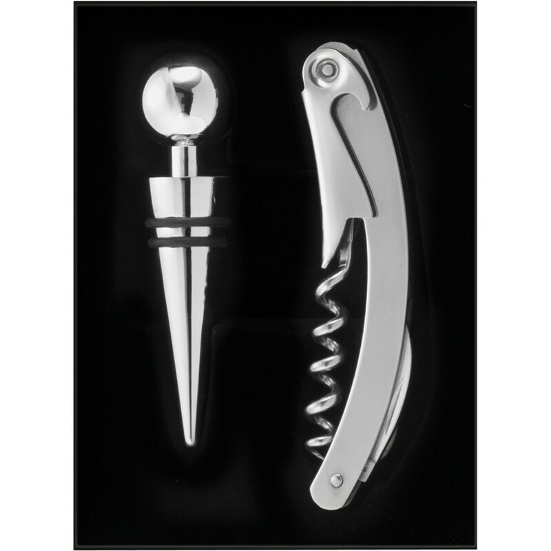 Zestaw do wina V5344-32 - srebrny