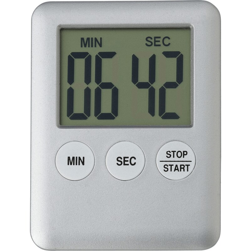 Minutnik kuchenny z magnesem V8554-32 - srebrny