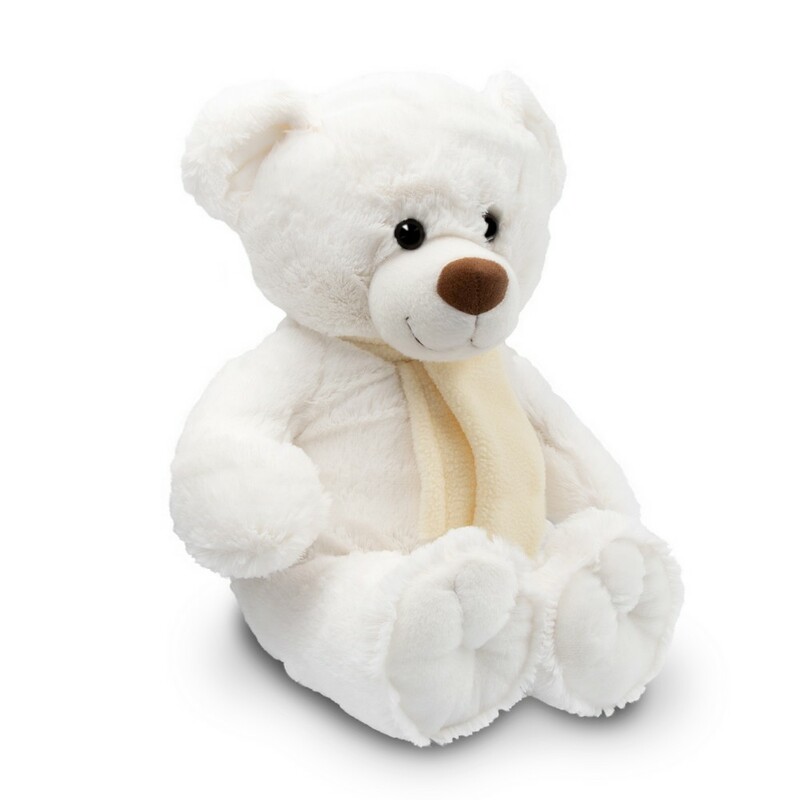 Pluszowy mis | Monty White HE271-02 - bialy