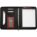 Teczka konferencyjna ok. A4 z notatnikiem i kalkulatorem V2400-03 - czarny