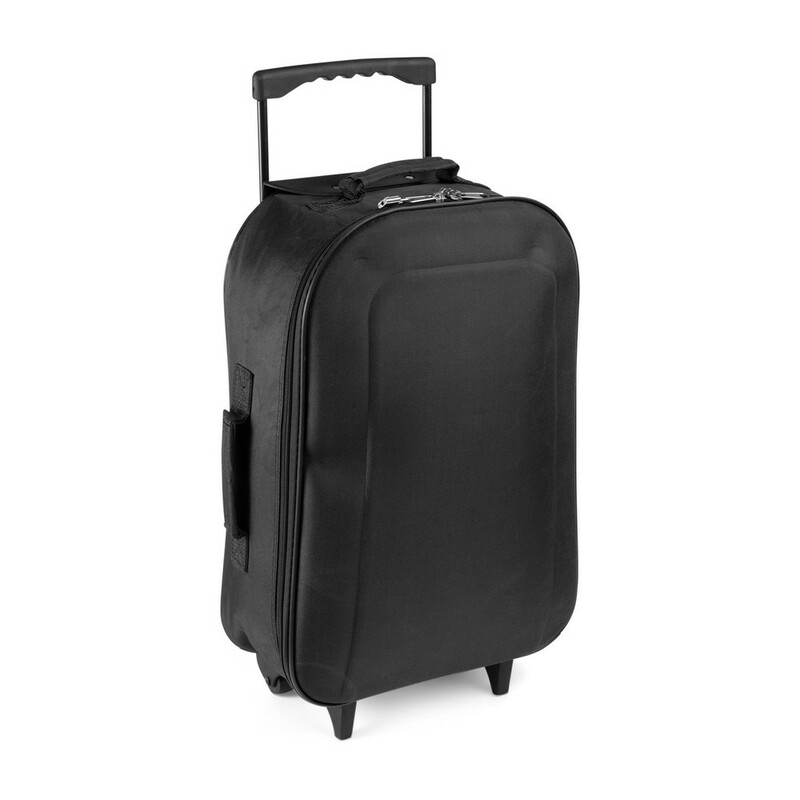 Skladana walizka, torba na kolkach V4270-03 - czarny