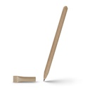 Długopis ze zrolowanego papieru z zatyczką | Debra V1630-00 - neutralny