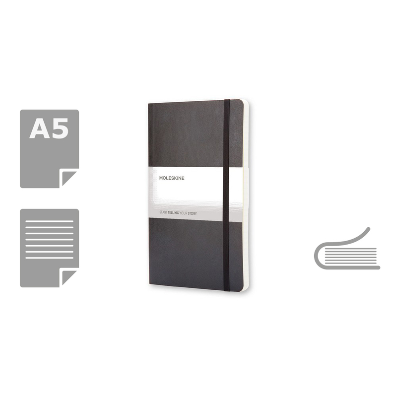 MOLESKINE Notatnik ok. A5 VM303-03 - czarny