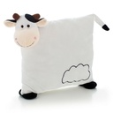 Pluszowa poduszka, krówka | Mila HE687-88 - czarno-biały
