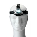 Latarka na glowe 8 LED V5527/A-32 - srebrny