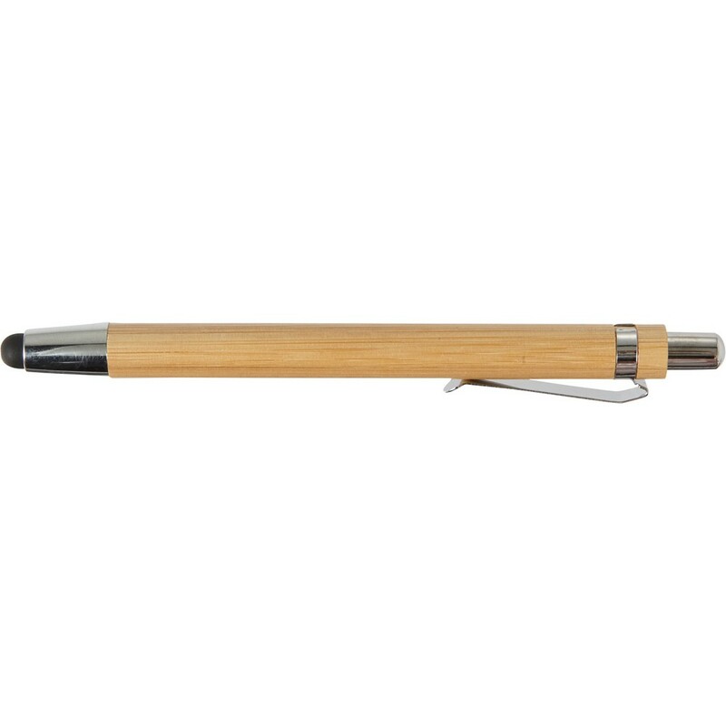 Bambusowy dlugopis, touch pen V1761-16 - brazowy