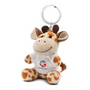 Pluszowa żyrafa, brelok | Lizzy HE731-18 - jasnobrązowy