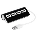 Hub USB 2.0 | Fletcher V3447-03 - czarny