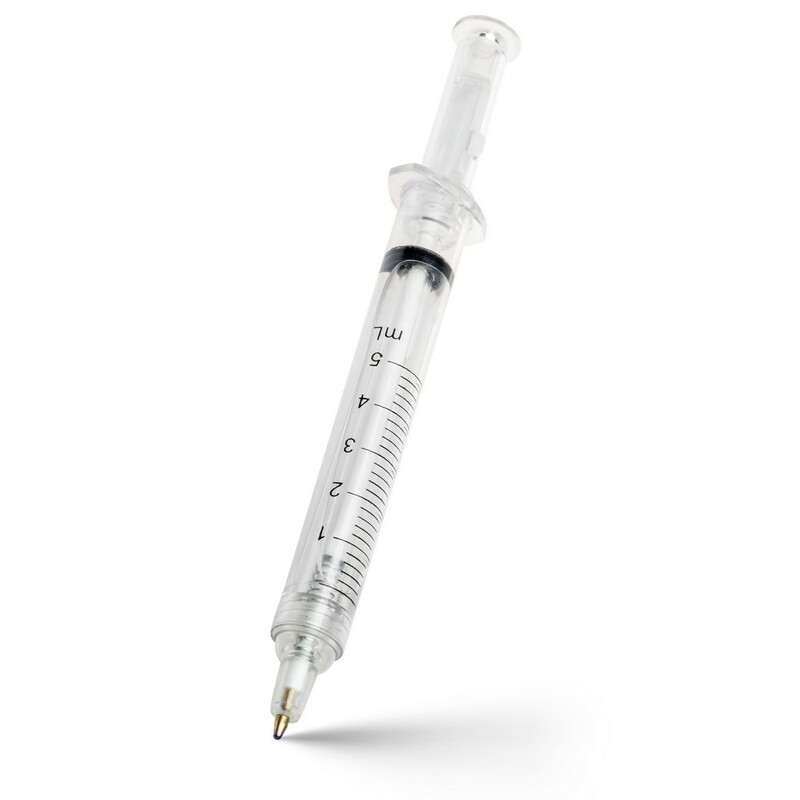 Dlugopis "strzykawka" V1524/A-00 - neutralny