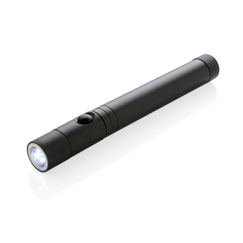 Latarka teleskopowa 3 LED z magnesem P513.651 - czarny