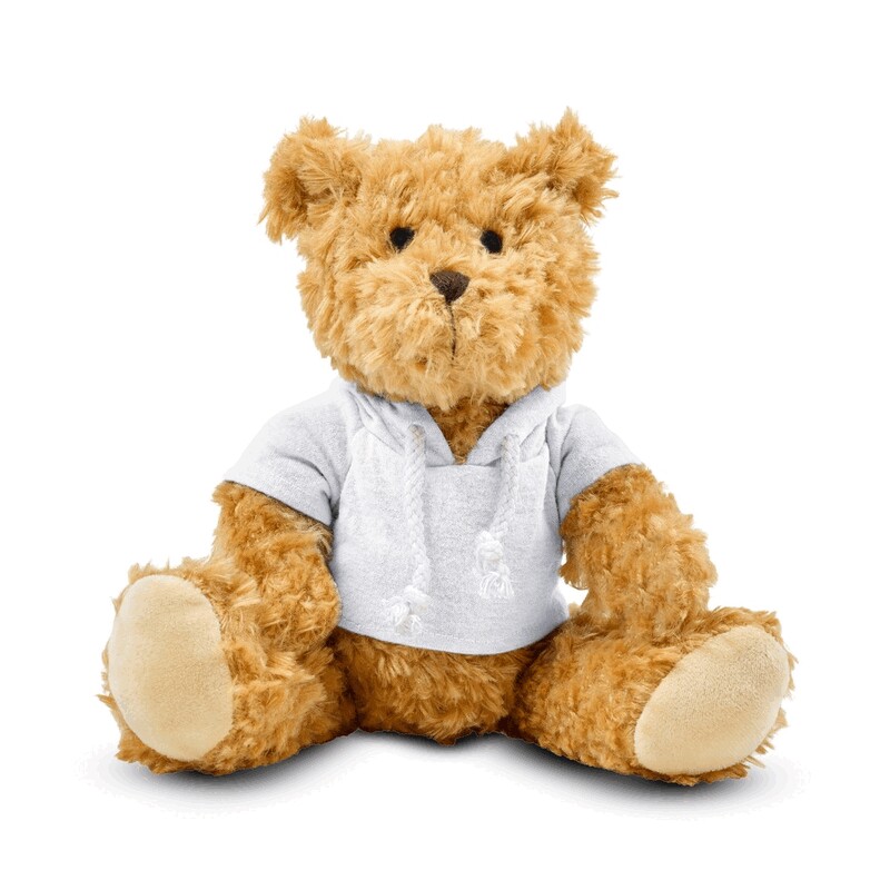 Miś pluszowy z bluzą V7320-02 - biały