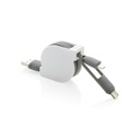 Zwijany kabel do ladowania i synchronizacji 3 w 1 P302.223 - bialy