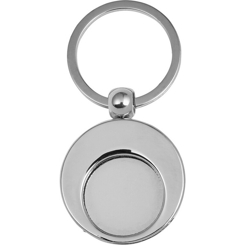 Brelok do kluczy, żeton do wózka na zakupy V0634-32 - srebrny