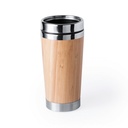 Bambusowy kubek termiczny 500 ml V0694-16 - brązowy