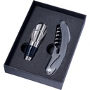Zestaw do wina, 2 el. V7983-03 - czarny