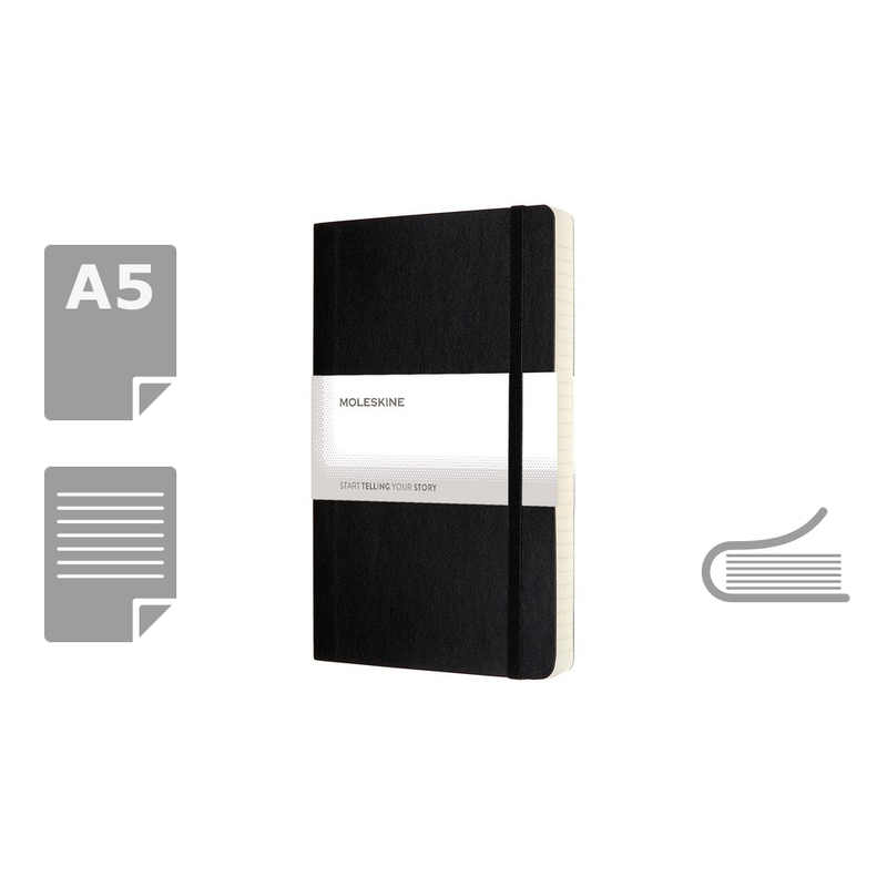 MOLESKINE Notatnik ok. A5 VM308-03 - czarny