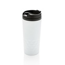 Geometryczny kubek termiczny 300 ml P432.363 - bialy