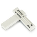 Zestaw piśmienniczy, długopis i pióro kulkowe | Elliot V1957-02 - biały