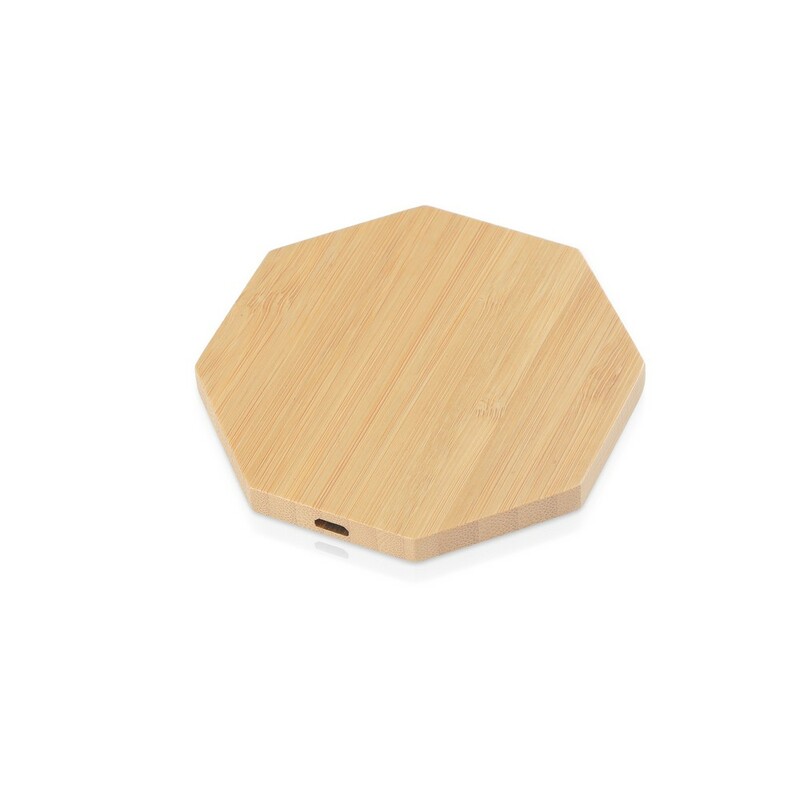 Bambusowa ladowarka bezprzewodowa 5W | Matilda V0330-00 - neutralny