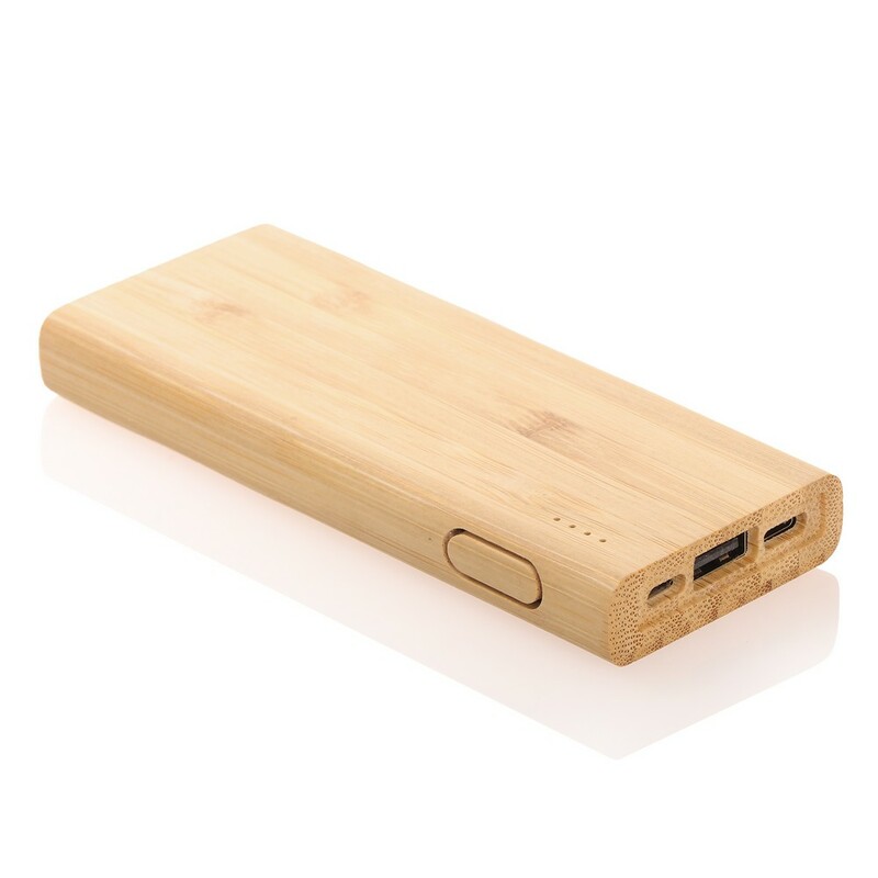 Bambusowy power bank 5000 mAh B'RIGHT | Posey V0347-17 - drewno