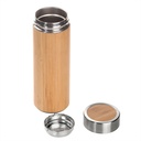 Bambusowy termos 350 ml, posiada sitko zatrzymujace fusy | Christian V0844-17 - drewno
