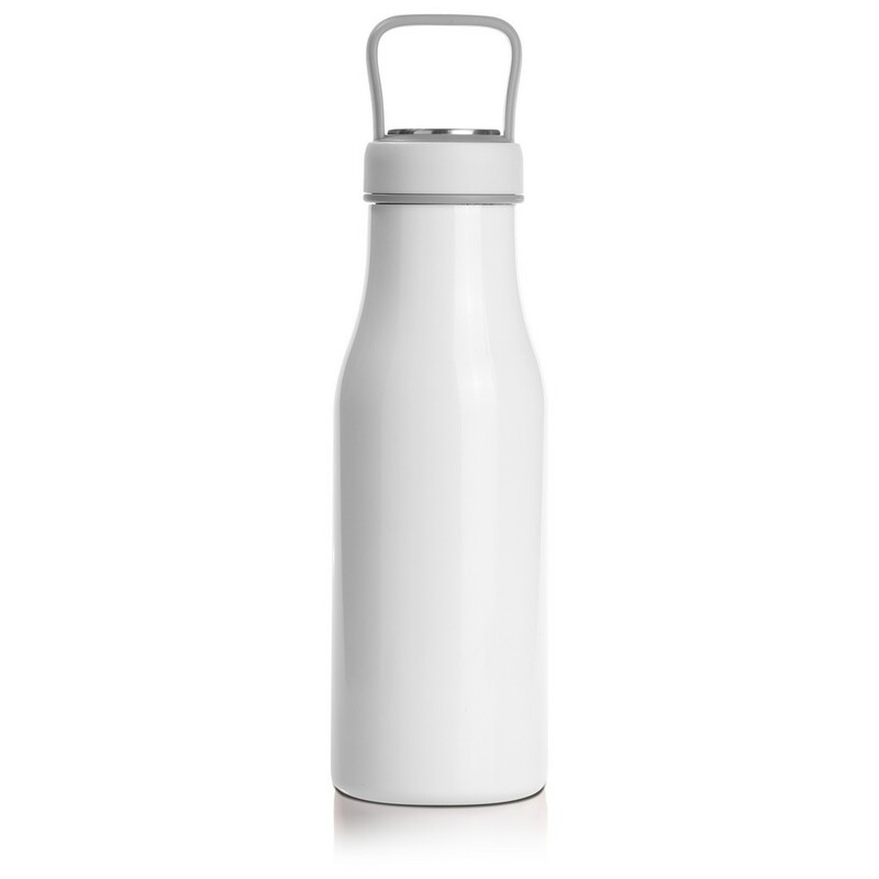 Butelka termiczna 500 ml Air Gifts, pojemnik w zakrętce | Jessica V0850-02 - biały